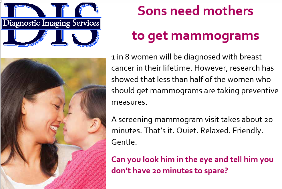 Sons and mammograms